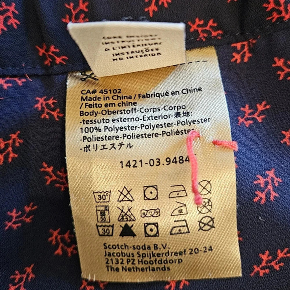 Scotch & Soda Maison Scotch Button Down Sleeveless Women's Boho Jumpsuit Size L. - Picture 16 of 16